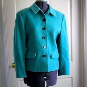 Ann Freedberg jacket Cashmere/Wool Teal Jacket  Medium
